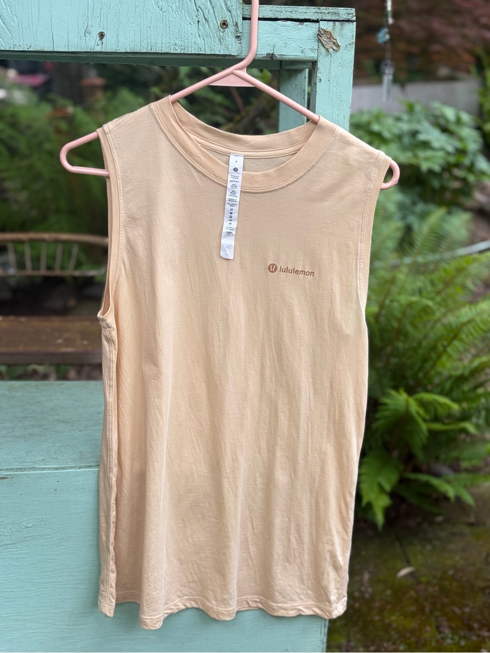 lululemon athletica Beige Muscle Tee